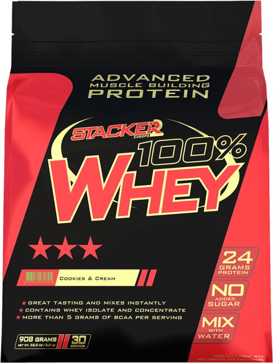 Produktbild Stackers 100% Whey (Cookies & Cream, 1 Stk., 908 g)