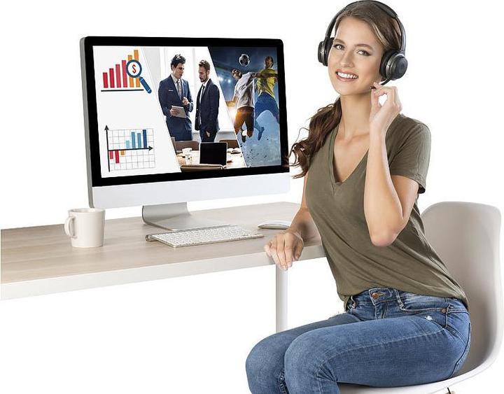Image du produit Callstel Oreillette stéréo professionnelle avec Bluetooth 5, batterie de 18 heures, portée de 30 m (Sans fil, USB-A)