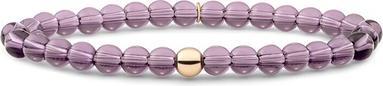 Actual product image Sparkling Jewels Sparkling Bead Bracelet With Purple Rose Gold