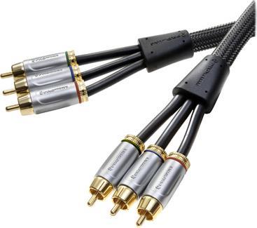 Vivanco Prowire Cinch Verbindung YUV/RGB, 1.5m (1.50 m, Andere)