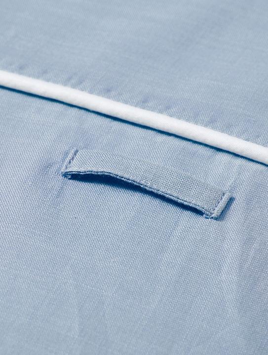 Produktbild nordic coast company Wickelauflage Blau-Grau (70 x 80 cm)
