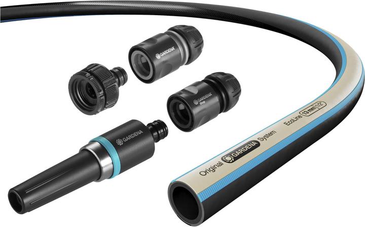 Immagine prodotto Gardena Tubo EcoLine 13 mm 1/2 20 m con parti di sistema (20 m, 13 mm)