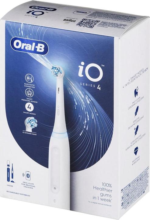 Produktbild Oral-B Elektrische Zahnbürste iO4 Wiederaufladbar, Für Erwachsene, Anzahl der Bürstenköpfe enthalten 1, Zie (Oszillierende Zahnbürste)