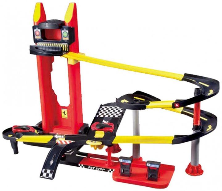 Produktbild Bburago 18/56668 Official Ferrari with toy car metal track with elevator and gas station