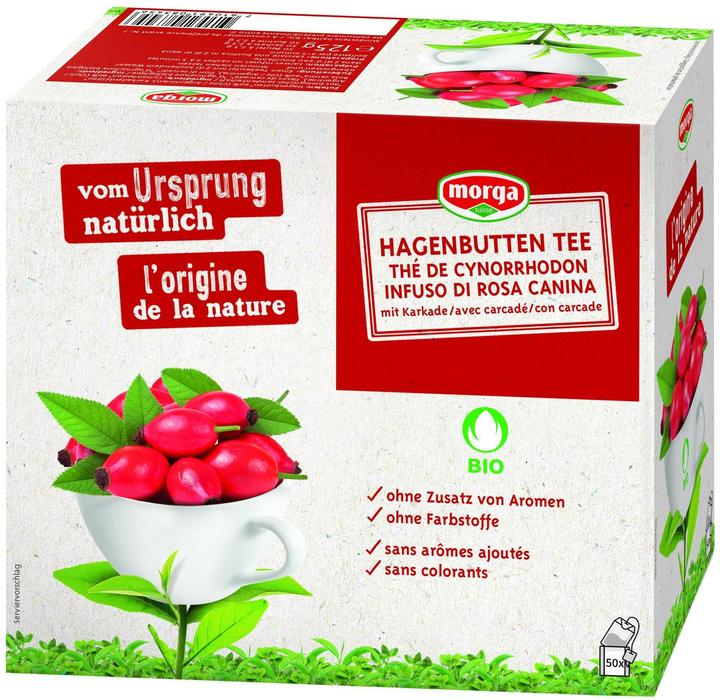 Morga Tea bags organic rosehip tea 50 pieces (200 g)