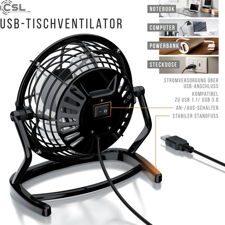 Produktbild CSL Mini USB-Ventilator (40 dB)