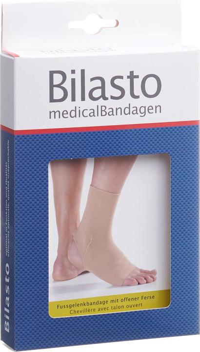 Produktbild Bilasto Uno Fussgelenkbandage L Ferse offen beige (L)