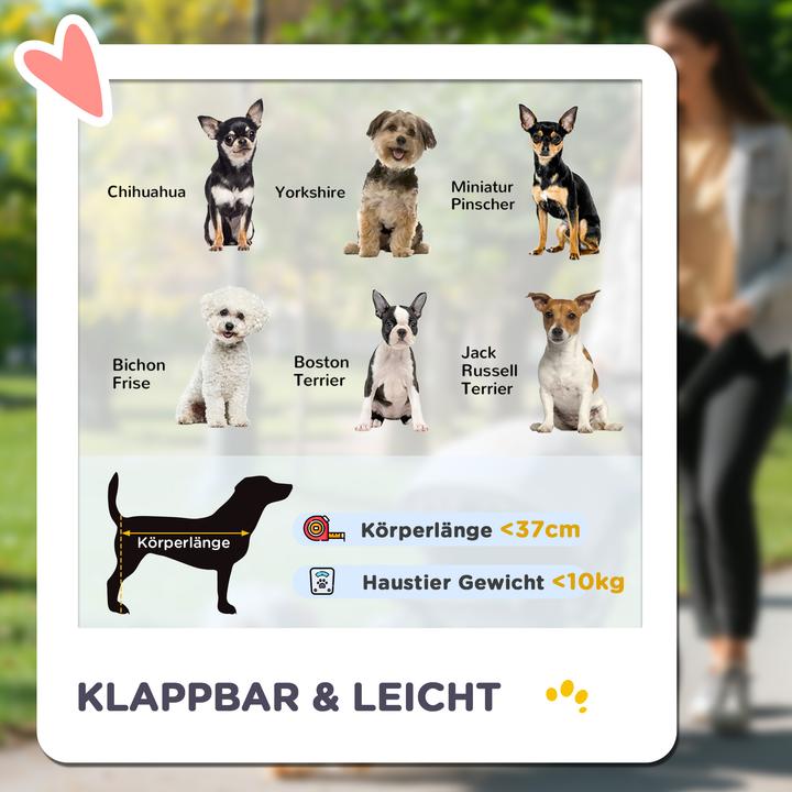 Actual product image PawHut Dog buggy for small dogs (Dog, Foldable, Reflectors)