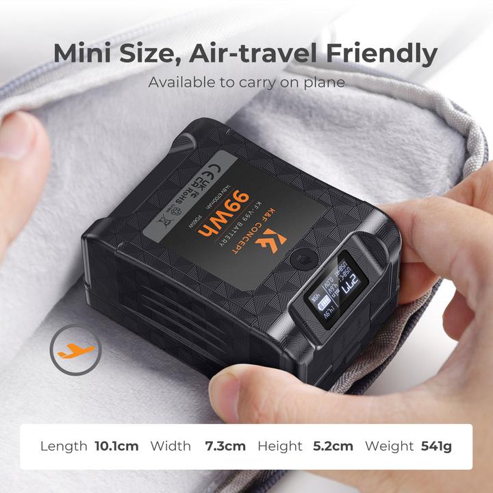 Actual product image K&F Concept MINI V-Lock 6700mAh 99Wh Camera Battery