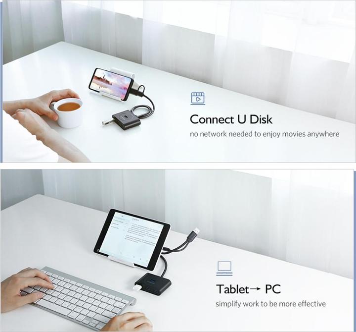 Immagine prodotto Ugreen Hub USB a 4 porte con 4 porte USB 3.0 (USB-A, 4 Porti)