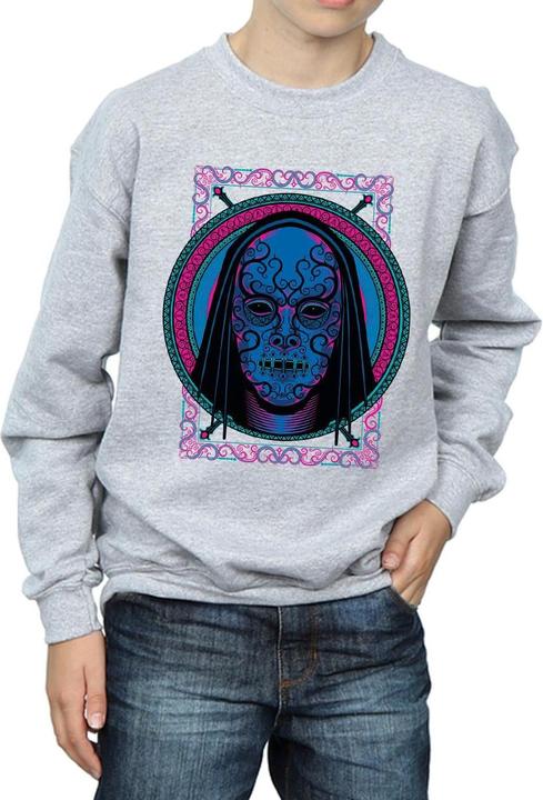 Actual product image Boys Neon Death Eater Mask Sweatshirt (116)