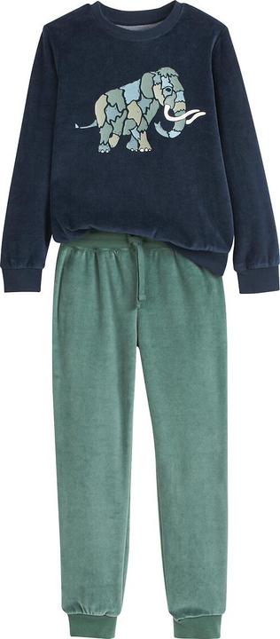 Produktbild La Redoute Collections Samt-Schlafanzug mit Mammut-Print (102)