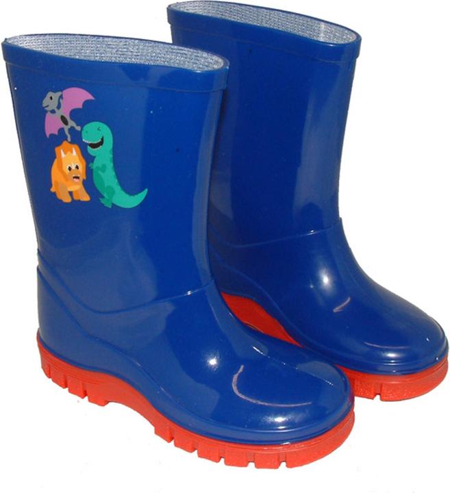 Actual product image Storm Wells Boys Rubber Boots Dinosaur (23)