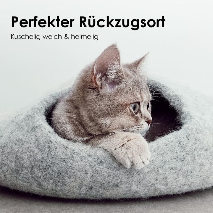 Produktbild LucyBalu PEBBLE KatzenhÃ¶hle aus Filz (Katze)