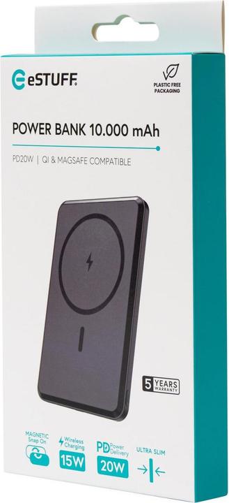 Image du produit eSTUFF Magnetic Power Bank 10.000 (10000 mAh, 20 W)