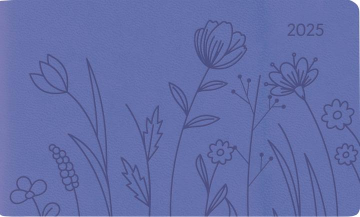 Actual product image Alpha Edition Ladytimer TO GO Deluxe Lavender 2025 Pocket Calendar, 15,3x8,7cm, Calendar with 128 (German)