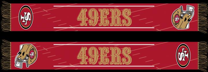 Great Branding San Francisco 49ers HD Knitted Jaquard Scarf 145x20cm