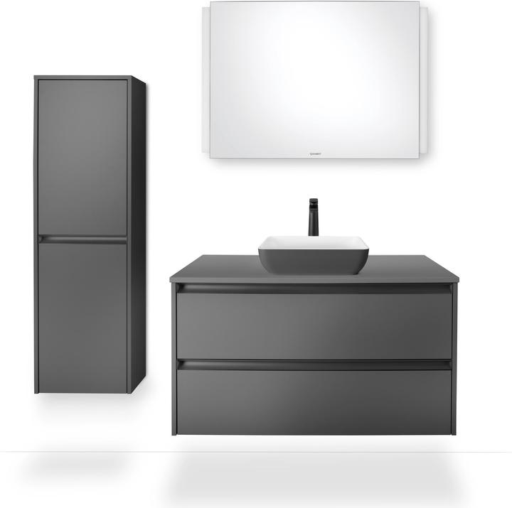 Actual product image Duravit Sivida countertop washbasin, angular, 400x400mm, without tap hole, without overflow (400 mm, 400 mm)