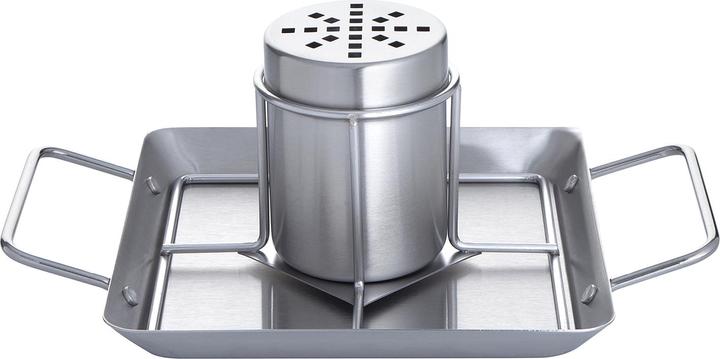 Actual product image All'Grill 4-piece stainless steel chicken holder