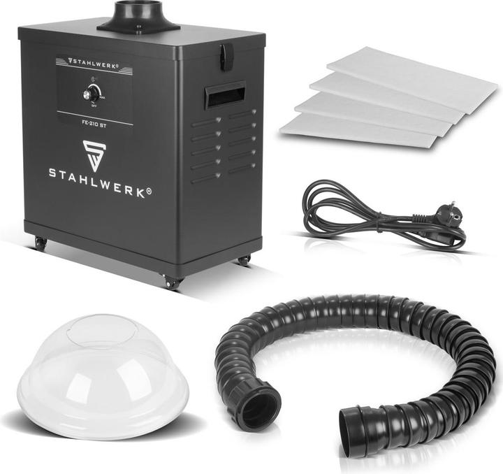 Produktbild Stahlwerk Rauchabsaugung FE-210 ST mit 3-fach-Filter und 210 W Absauganlage (Absauganlage)