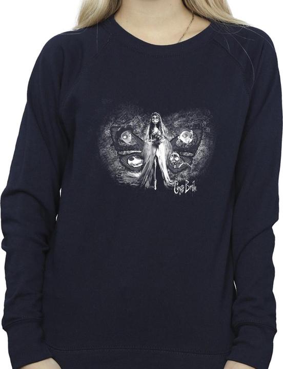Actual product image Corpse Bride Womens/Ladies Emily Butterfly Sweatshirt (L)