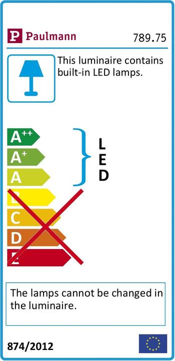 Label énergétique Paulmann Ensemble complet de bandes LED SimpLED (Blanc froid, 500 cm, Intérieur)