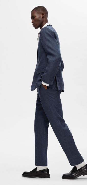 Immagine prodotto Selected Homme Pantaloni da abito in lino dalla vestibilità regolare (54)