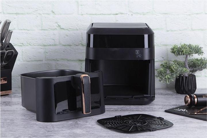 Actual product image BerlingerHaus BH9446 Air fryer, 6,3L, visible window Black Rose CollectionMona