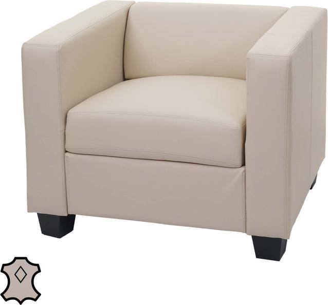 Produktbild Swisshandel24 Sessel Loungesessel Lille Leder, creme