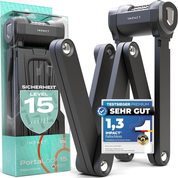 Image du produit Impact Bike Accessories PortaLock 15 - Velo-Zahlenschloss (110 cm)