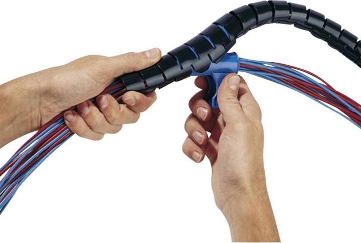 Actual product image HellermannTyton Cable conduit 32 mm (max) Silver (Cable conduit, 2500 cm)