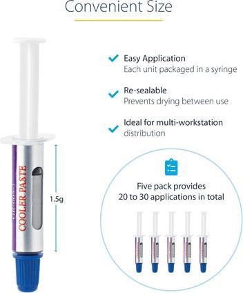 Actual product image StarTech Thermal compound (3.07 W/m K, 4 g)