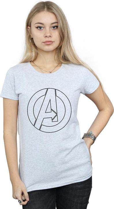 Immagine prodotto Marvel Maglietta Outline Logo Donna (XL)