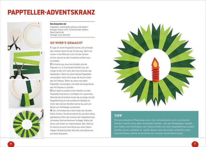 Actual product image Weihnachtsbasteln mit Papier (German, Reinhardt, Gina, 2023)