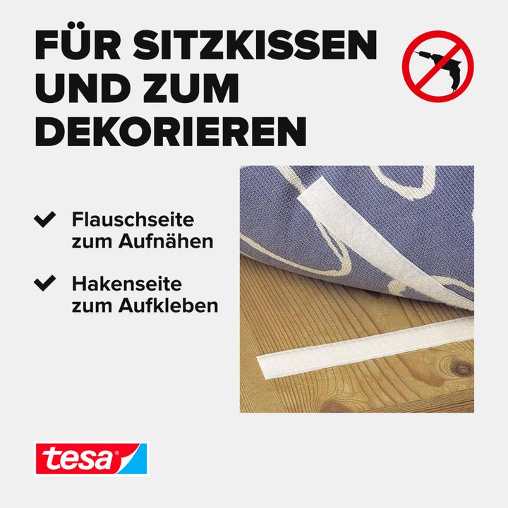 Nährwerte und Zutaten tesa On&Off Klettband, selbstklebend (20 mm)