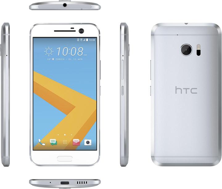 HTC 10 (32 GB, Glacier Silver, 5.20", Single SIM, 12 Mpx, 4G)