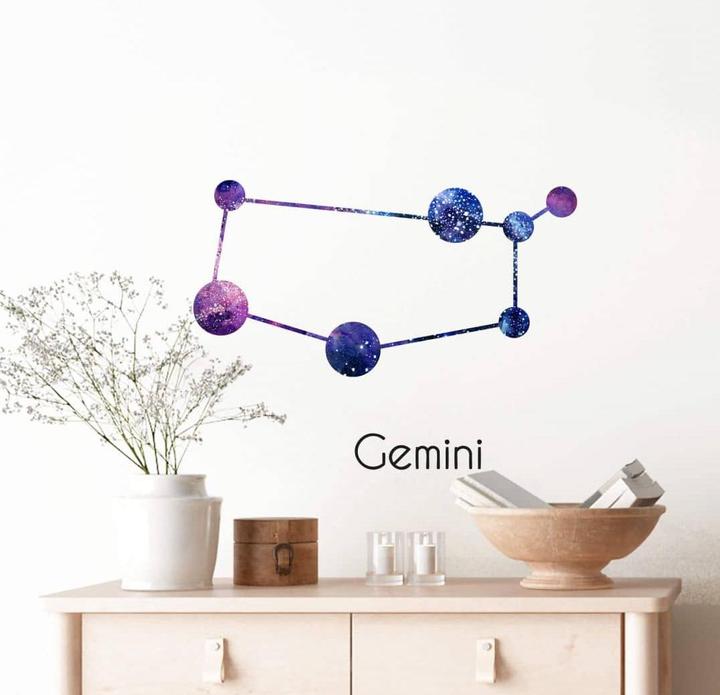 Actual product image Trenddeko Constellation Gemini - Twins (70 x 50 cm)