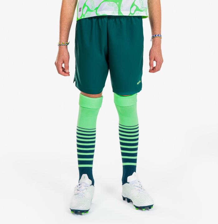 Produktbild Kipsta Girls' Football Shorts Viralto - Green (12, 13, 14)