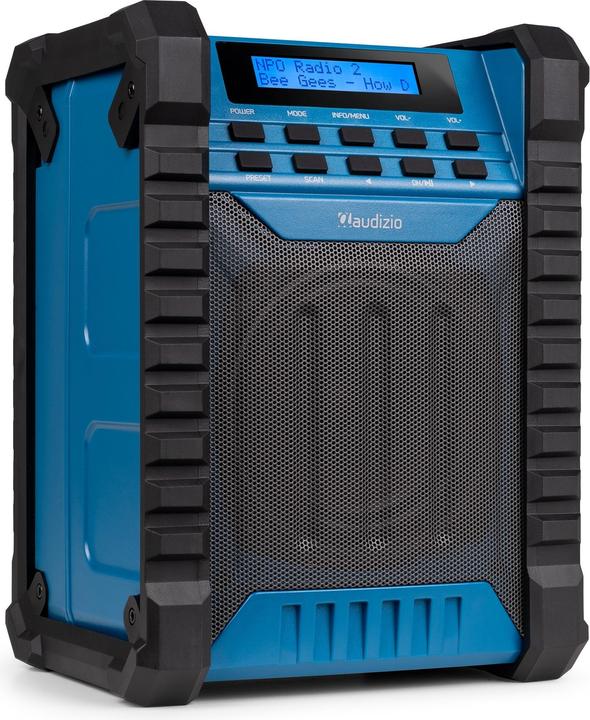 Image du produit Audizio Baustellenradio Temi Blau, Radio Tuner: FM, DAB+ (FM, DAB+ DAB, Bluetooth)