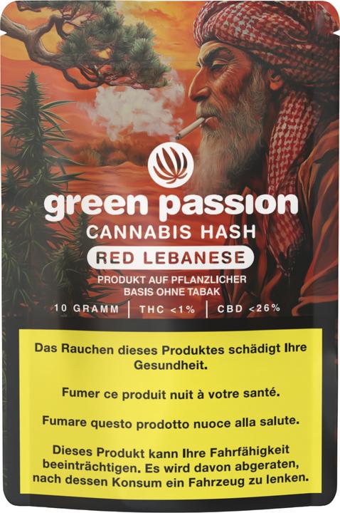 Immagine prodotto Green Passion CBD Hash Red Lebanese (10 g, Interno)