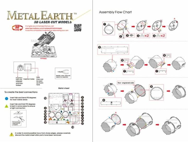 Immagine prodotto Metal Earth Telescopio Hubble