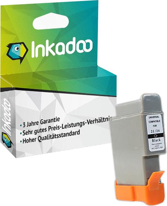 Produktbild Inkadoo Druckerpatronen kompatibel zu Canon 0954A002 / BCI-21BK Tintenpatrone, schwarz Schwarz (BK)