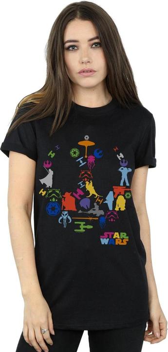 Image du produit Star Wars - T-shirt SILHOUETTE COLLAGE - Femme (3XL)