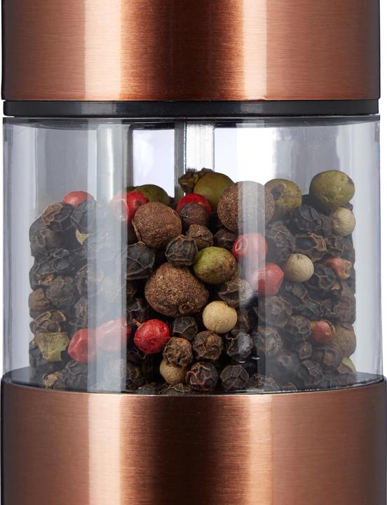 Produktbild Relaxdays Elektrische Pfeffermühle (Meersalz, Pfeffer, Chili)