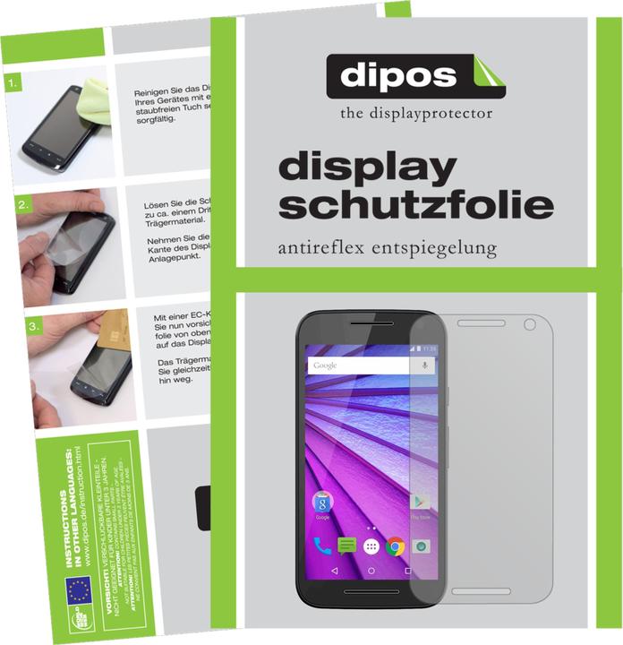 Immagine prodotto Dipos Pellicola Protettiva Antiriflesso (2 Pezzo/i, Motorola Moto G (terza generazione))