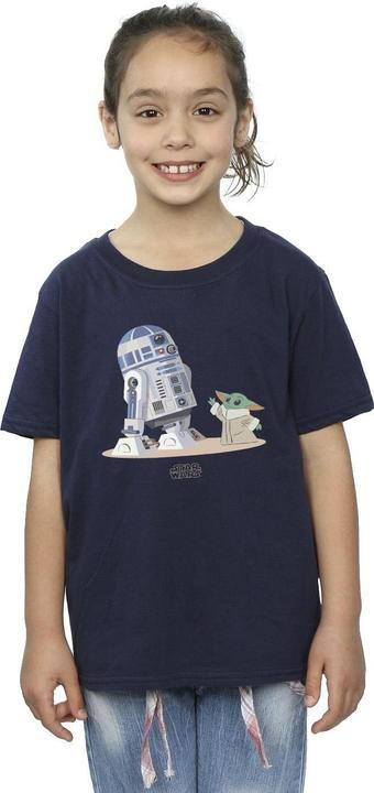 Produktbild Star Wars The Mandalorian R2D2 And Grogu TShirt Mädchen (152, 158)