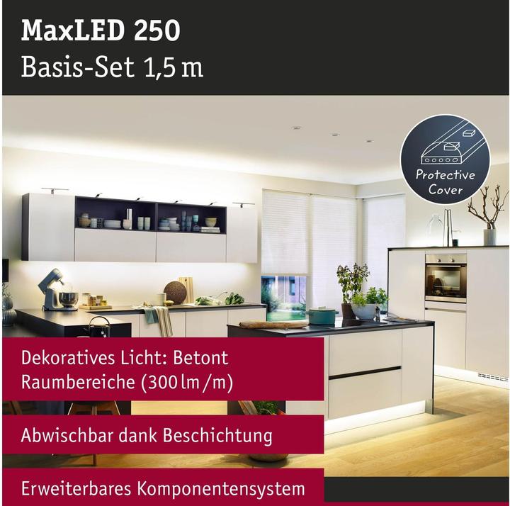 Immagine prodotto Paulmann Set di strisce MaxLED 250 (Bianco caldo, 150 cm, Interno)
