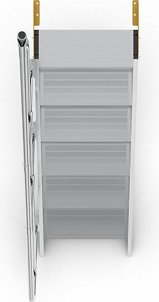 Produktbild Munk Treppe 45° Stufenbreite 600 mm 6 Stufen Aluminium geriffelt (Trittleiter, 138 cm)