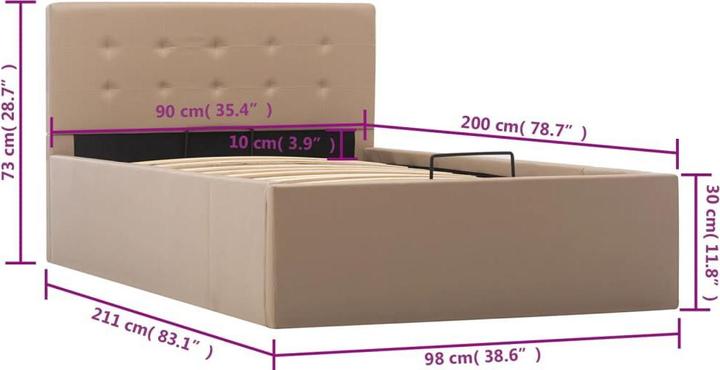 Produktbild VidaXL Bine (90 x 200 cm)