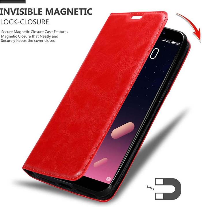 Productafbeelding Cadorabo Boek Onzichtbare Magneethoes (Meizu M6s)